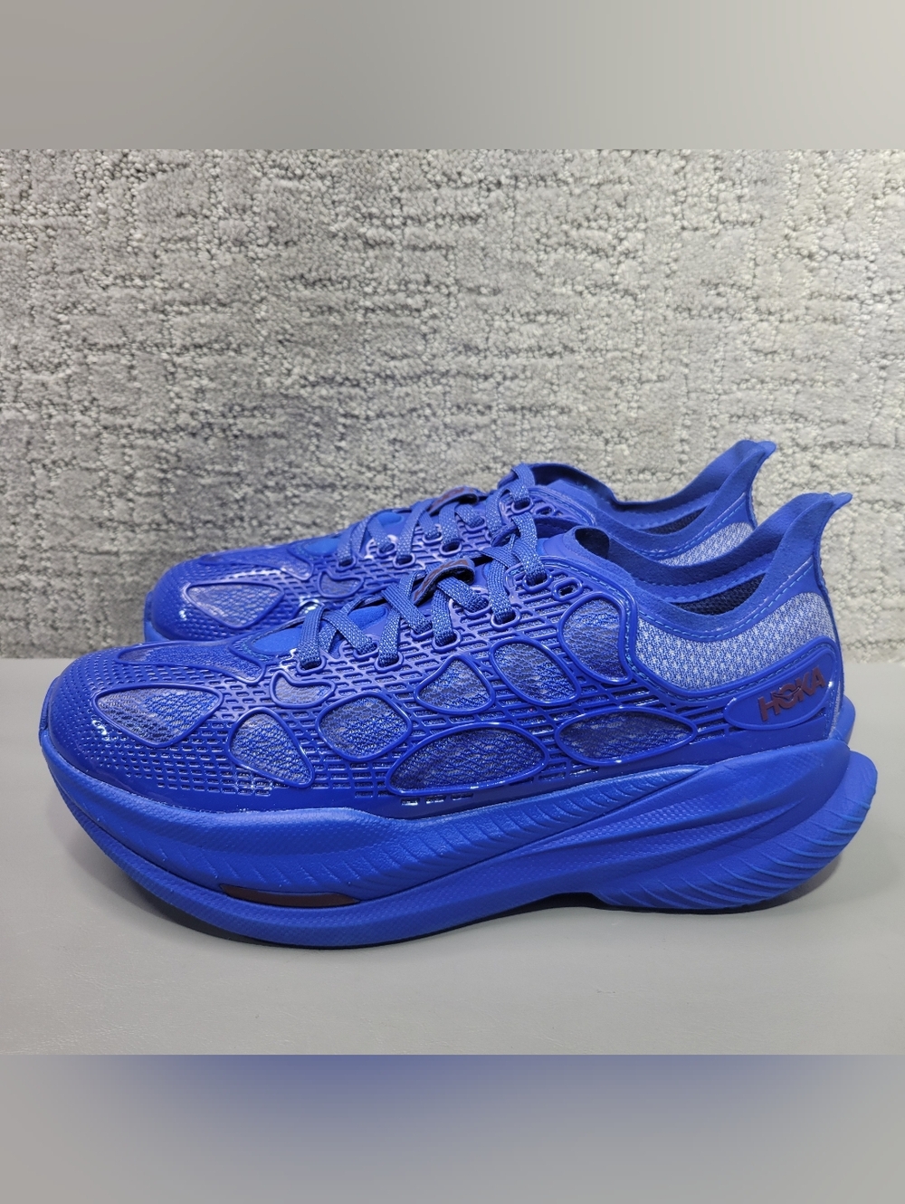 Hoka Mach X Caged Unisex Size US L8.5 M7.5 Ultramarine Midnight Sneaker Shoes
